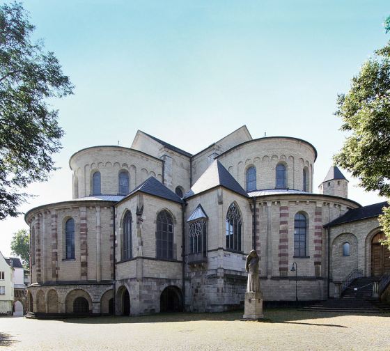 St. Maria im Kapitol, Cologne, eastern end, trefoil in shape with three apses