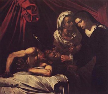 Judith and Holofernes, copy (by Finson?) of the lost Caravaggio painting, Collezione Banca Commerciale Italiana, Naples