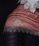 Detail of costume, sash and collar