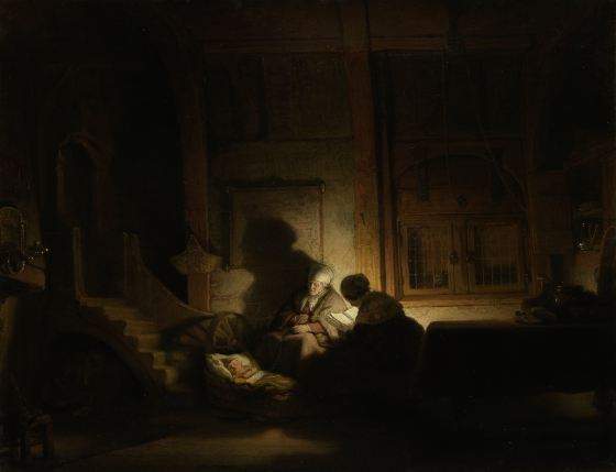 The Holy Family by Night