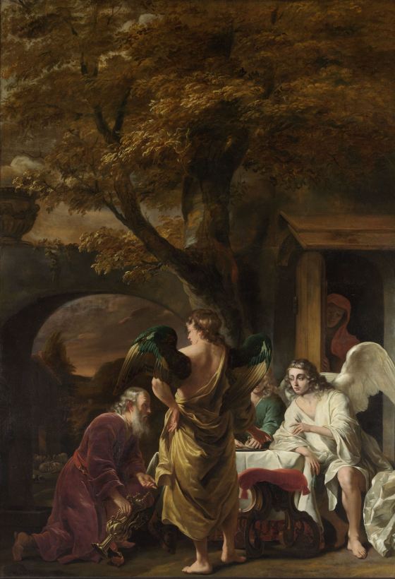 Ferdinand Bol, Abraham Receiving the Three Angels, image Rijksmuseum