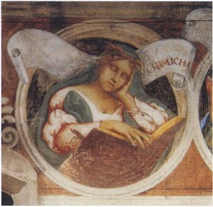 15. Lorenzo Lotto, Cimmerian Sibyl, 1523-24, fresco, Oratorio Suardi, Trescore