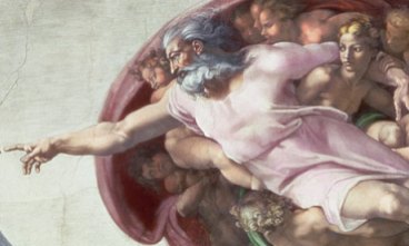 8. Michelangelo, God the Father from the Creation of Adam, Sistine Chapel