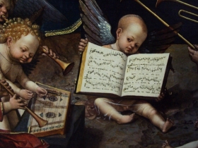 23. Detail: music making angels