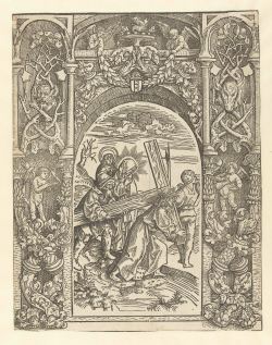 12. Christ Carries the Cross from Life of the Virgin, 1507, 30.5x23.5 cm, Rijksmuseum (with ornamental borders)