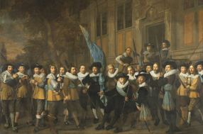 (2) Nicolaes Eliaszn Pickenoy, the Company of District IV commanded by Captain Jan Claeszn van Vlooswijck, 1642, 343x258 cm, Rijksmuseum