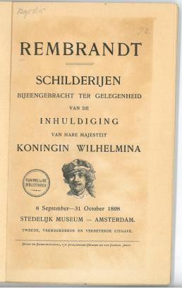 1898 catalogue, Royal Library, The Hague