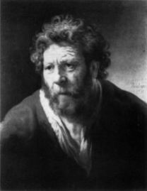 Rembrandt workshop (?), Portrait of a man with dishevelled hair, in 1898 Leopold Goldschmidt (Paris); whereabouts unknown